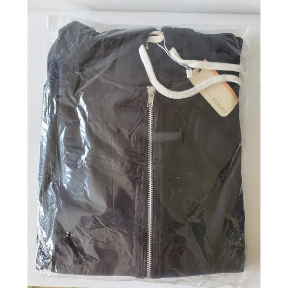 CAPSULE LEISURE BLACK ZIP THROUGH HOODIE SIZE 24 NWT - Picture 2 of 11